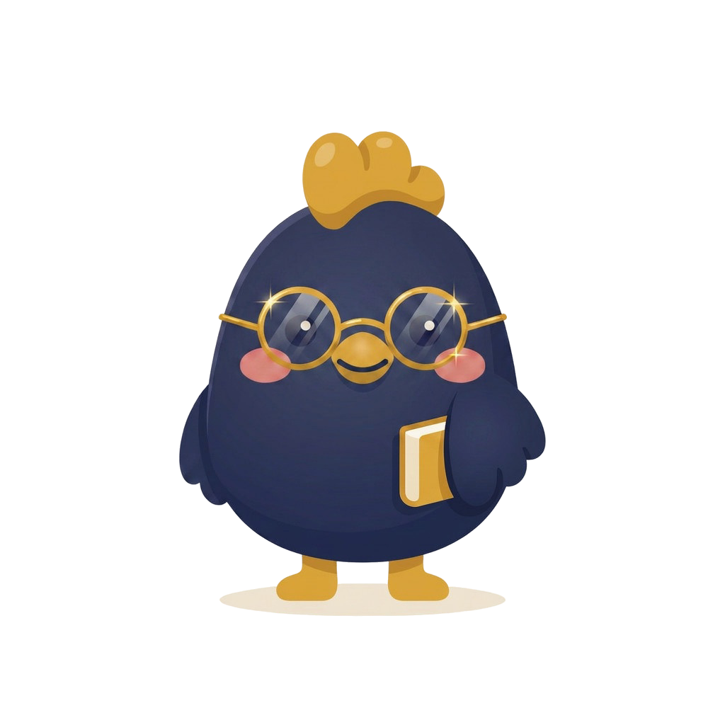 Civi, le coq à lunettes